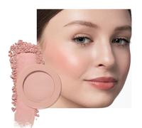 HHLTOH Single Nude Beige Matte Powder Blush Palette Face Makeup, Blush for Looks Younger Cheeks, Monochrome Cream Blushes Lightweight Long Lasting, Blush for Women All Skin Tones Paleta de, 02