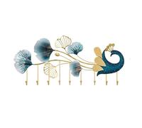 Hhmmei2024-23 Coat Rack Wall Mounted Modern Coat Hooks Chinese Style Behind The Door Hanging Shelves Key Simple Entrance Creative Decorative(Large)