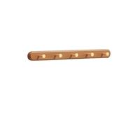 Hhmmei2024-23 Coat Rack Wall Mounted Solid Wood Brass Clothes Hook, Entrance Foyer Hanger, Hat, Wall Mounted, Door(Bruin,Large)