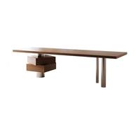 Hhmmei2024-23 Gaming Desk Modern Office Executive Desk with Drawers, Spacious Ash Wood Writing PC Workstation with Charging Outlets(S)