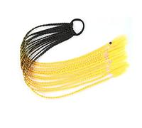 Hhmmei2024-23 Ponytail Extension 12Pcs Hair Colorful Wigs Braid Ponytail Headband, Twist Braided Synthetic Hairpieces Extensions Accessories, Elastic Rubber Hair Bands Ponytail Hair Extension(008)