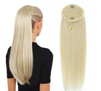 Hhmmei2024-23 Ponytail Extension 160 Grams Clip In Straight Remy Ponytail Extensions Ponytail Human Hair Human Hair Extension Natural Color Hair Ponytail Hair Extension(28 inches)