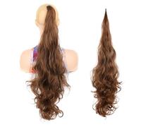 Hhmmei2024-23 Ponytail Extension Natural Curly Hairpiece for Women 32inch Synthetic Ponytail Long Layered Flexible Wrap Around Fake Tail Hair Extensions Ponytail Hair Extension(12L)