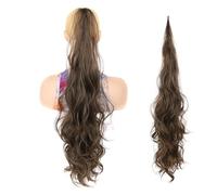 Hhmmei2024-23 Ponytail Extension Natural Curly Hairpiece for Women 32inch Synthetic Ponytail Long Layered Flexible Wrap Around Fake Tail Hair Extensions Ponytail Hair Extension(M8-25)