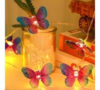 HHMTAKA 3M 20 LED Butterfly Fairy Lights Warm White String Lights Butterfly Decorative Lights for Bedroom Summer Garden Wedding Party Valentine's Day Christmas Indoor Decor