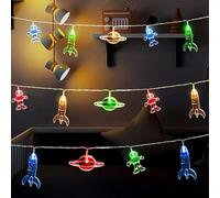 HHMTAKA Space Children's Fairy String Lights Battery Operated Bedroom Nursery 3M 20 Warm White LEDs for Any Decoration (Mulitlcolor)