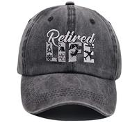HHNLB Retired Life Hat, Adjustable Funny Retirement Baseball Cap for Retirees Men & Women, Retired Life Embroidered Black, One size