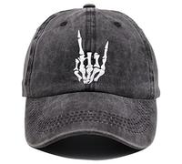 HHNLB Unisex Camping Hair Don t Care 1 Vintage Jeans Baseball Cap Classic Cotton Dad Hat Adjustable Plain Cap, Embroidery Black, One size