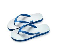 HHNNL Flip Flops Flip Flop Men'S Summer Anti-Skid Sandals Rubber Wear-Resistant Indoor And Outdoor Beach Shoes-Blue-L 44-45
