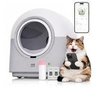 HHOLOVE Self Cleaning Litter Box Automatic with Safety Sensors, Odor Control, Real-Time Health & Weight Monitor, Ultra-Quiet, 60L Large Capacity for Multiple Cats, 2026 Version