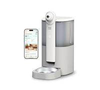 HHOLOVE Yuno AI Smart Automatic Cat Feeder with 2K 360° Camera Auto-Track, AI Health Insights, Two-Way Audio, Night Vision Camera, 2.4G&5G WiFi, Small Dog Feeder, 5L