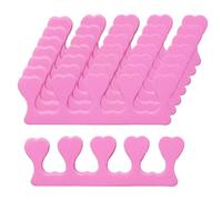HHONGDU 20 Pcs Sponge Toe Separators, Sponge Finger Divider Spacer Nail Art Manicure Pedicure Tools Gel Polish Coating Painting Pedicure Manicure Ponish Finger Tools(Pink)