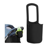HHONGDU Car Seat Cup Holder, Baby Stroller Cup Holer Wheelchair Cup Holder, Child Cup Holders Suitable for Baby Carriages, Wheelchair, Walker, Scooter, 1 Pack (Black)