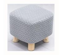 HHONGWYT Foot Stool Covers Square Small 9.8"~11.8"X 5.9"~7" Ottoman Cover Foot Stool Covers Slipcovers Ottoman Slipcovers Square for Small Wooden Legs Footstool Ottoman,grey,2 pieces