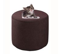 HHONGWYT Ottoman Cover Small Round Diameter 31/37/38/40/45/48/50/ 63CM Pouffe Cover Round Foot Stool Storage Ottoman Cover Protector Footstool Ottoman Slipcover Cover,A5,45x35cm(17.7x13.7)