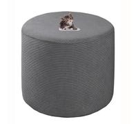 HHONGWYT Ottoman Cover Small Round Diameter 31/37/38/40/45/48/50/ 63CM Pouffe Cover Round Foot Stool Storage Ottoman Cover Protector Footstool Ottoman Slipcover Cover,A1,45x45cm(17.7x17.7)