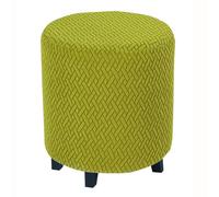 HHONGWYT Ottoman Covers Round Small Diameter 31/37/ 38/40 /45/48/ 50/ 63CM Footstool Covers Slipcovers Ottoman Slipcovers Round Ottoman Storage Stool Cover Protector,#4,45x35cm(17.7x13.7)