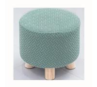 HHONGWYT Ottoman Slipcovers Small Square Round 9.8"~11.8" x 5.9"~7" Foot Stool Covers Small Square Round Ottoman Cover for Small Ottoman Stool with Wooden Legs,A5,2 pieces