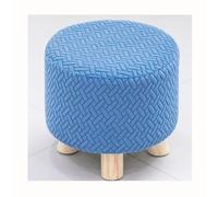 HHONGWYT Ottoman Slipcovers Small Square Round 9.8"~11.8" x 5.9"~7" Foot Stool Covers Small Square Round Ottoman Cover for Small Ottoman Stool with Wooden Legs,A8,2 pieces
