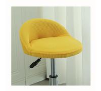 HHONGWYT Stretch Bar Stool Covers Round Set of 4/2 With Moon Backrest Bar Chair Seat Covers Kitchen Breakfast Counter Bar Chair Covers for PU Leather Swivel Barstool High Stool,#3,4PCS