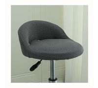 HHONGWYT Stretch Bar Stool Covers Round Set of 4/2 With Moon Backrest Bar Chair Seat Covers Kitchen Breakfast Counter Bar Chair Covers for PU Leather Swivel Barstool High Stool,#8,6PCS