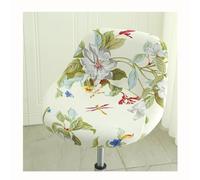 HHONGWYT Stretch Patterned Bar Stool Chair Covers Slipcovers with Back Curved Swivel Printed Modern kitchen Dining Room Chair Slipcovers for Office Breakfast Counter Home High Stool,A1,2PCS