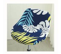 HHONGWYT Stretch Patterned Bar Stool Chair Covers Slipcovers with Back Curved Swivel Printed Modern kitchen Dining Room Chair Slipcovers for Office Breakfast Counter Home High Stool,A19,4PCS