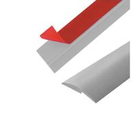 HHOZsafety Carpet Floor Transition Strip,Self Adhesive Floor Edge Trimming Strip,PVC Flooring Divider Strip Suitable for Threshold Transitions with a Lower Height(Color:Light Grey,Size:4m)