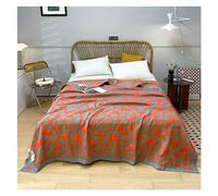 HHOZsafety Cotton gauze blanket Queen King Size bed linen Jacquard bed plaid stitch Coverlet home bedding Bedspread on the bed Sheet,All Season Comforter