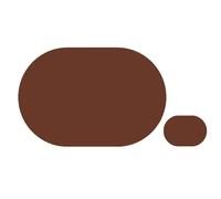 HHOZsafety Faux Leather Placemats 2pcs Pu Leather Placemats Tableware Home Decor Dining Mat Multi-Color Coaster Table Protector(Brown,S)