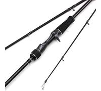 HHOZsafety Fishing Pole 1.8M Casting Fishing Rod H/MH Power Weight 7-35g 2 Sections Carbon Fiber Trout Rod Fast Heavy Pole (Color : Casting Rod, Length : 1.8 m)