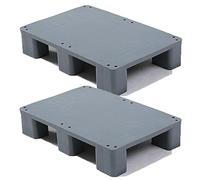 HHOZsafety Heavy-Duty Modular Dunnage Rack - 1,100lb Capacity Plastic Pallet for Warehouse Storage, Kitchen Organization & Garage Solutions