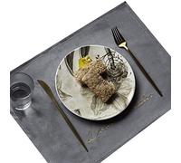 HHOZsafety Wear-resistant Placemat,Restaurant Kitchen Table Mat Bowl Mat Plate Mat Rectangular Cloth Placemat Non-slip 43 * 31CM Place Mats (E 43 * 31CM)