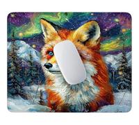 HHQGOUYG Fox In Snow Mouse Mat - 15.75 × 11.81 in, Gaming Mouse Pad g-353