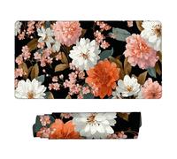 HHQGOUYG Gaming Mouse mat/Large Mouse Pad 500 x 250 x 3mm| XXL Mousepad | Desk Mat | Improved Precision and Speed | Rubber Base for Stable Grip on Smooth Surfaces, 50 x 25cm (Colorful Flowers) d-55