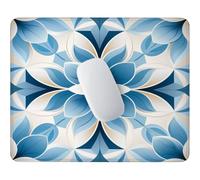 HHQGOUYG Small Mouse Pad 24x20cm, Blue Geometry Gaming Mouse Mat F-517