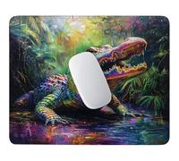 HHQGOUYG Small Mouse Pad 26x21cm, Crocodile Animal Gaming Mouse Mat F-168