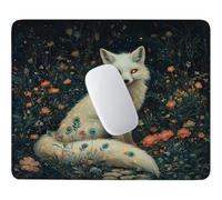 HHQGOUYG Small Mouse Pad 32x26cm, Fox Among Flowers Gaming Mouse Mat F-385
