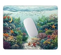 HHQGOUYG Small Mouse Pad 34x28cm, Marine Life Gaming Mouse Mat F-292