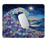 HHQGOUYG Small Mouse Pad 42x35cm, Ocean Waves Gaming Mouse Mat F-545