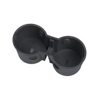 HHRDYY Car Center Console Cup Holder For Tesla For Model 3 2021-2023 For Y 2017-2024 TPE Embedded Storage Box Auto Interior Trim Interior Sticker(Black)