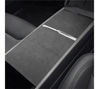 HHRDYY Car Centre Console Trim For Tesla For Model 3 Y 2021-2025 Highland For Juniper Suede Center Cover Protector Trim Interior Sticker(BLACK 2)