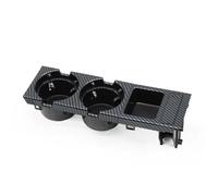 HHRDYY Car Front Center Console Drink Water Cup Holder For BMW 3 Series E46 1998-2006 323i 318i 320i 51168217953 Storage Box Trim Interior Sticker(Carbon look,X3)