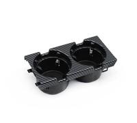 HHRDYY Car Front Center Console Drink Water Cup Holder For BMW 3 Series E46 1998-2006 323i 318i 320i 51168217953 Storage Box Trim Interior Sticker(Carbon look,X2)