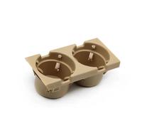 HHRDYY Car Front Center Console Drink Water Cup Holder For BMW 3 Series E46 1998-2006 323i 318i 320i 51168217953 Storage Box Trim Interior Sticker(BEIGE,X2)