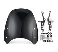 HHRDYY Motocycle Windshield Windscreen For Kawasaki Eliminator 500 Eliminator500 2024 2025 Wind Deflectors Windproof Screen Visor Wind Screen Deflector(Black)