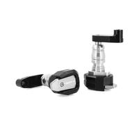 HHRDYY Motorcycle Accessories Falling Protection Frame Slider Fairing Guard Crash Pad Protector For Aprilia RSV4RR RSV4RF 2009-2017 Sliders Crash Protector(Silver)