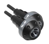 HHRDYY Motorcycle Accessories Side Falling Bumper Frame Slider Protector Crash Bungs Guard Drop Ball For Suzuki GSX-S750 GSXS1000 Sliders Crash Protector(Titanium,X-1)