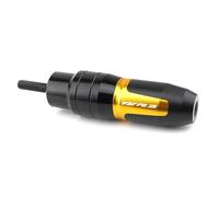 HHRDYY Motorcycle CNC Accessoires Falling Protection Exhaust Slider Crash Pad Side Protector Guard For YZF R3 2012-2024 Sliders Crash Protector(Gold)