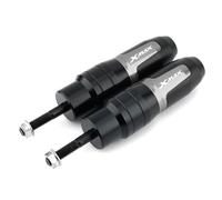 HHRDYY Motorcycle CNC Accessories Falling Protection Exhaust Bumper Anti-Crash Pad Slider For XMAX 400 XMAX250 XMAX300 Sliders Crash Protector(Titanium,X-2)